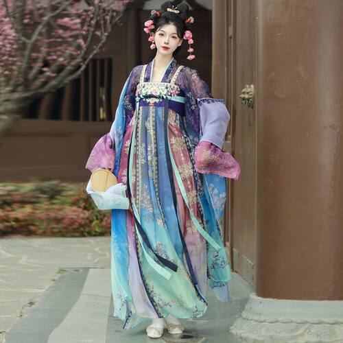 九破裙双披帛汉服女套装春夏款
