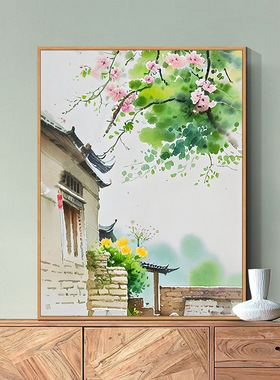 大颗粒画布diy数字油画装饰画