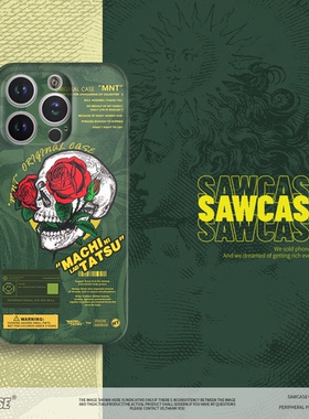 适用华为mateP60pro漫画复古插画手机壳60新款50全包proP40保护套+30mate20porem款骷髅暗黑系