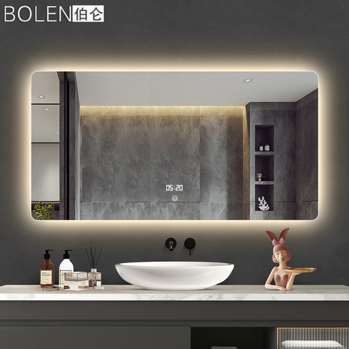 无框led智能浴室镜壁挂除雾带灯