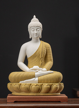 中式陶瓷佛像释迦摩尼阿弥