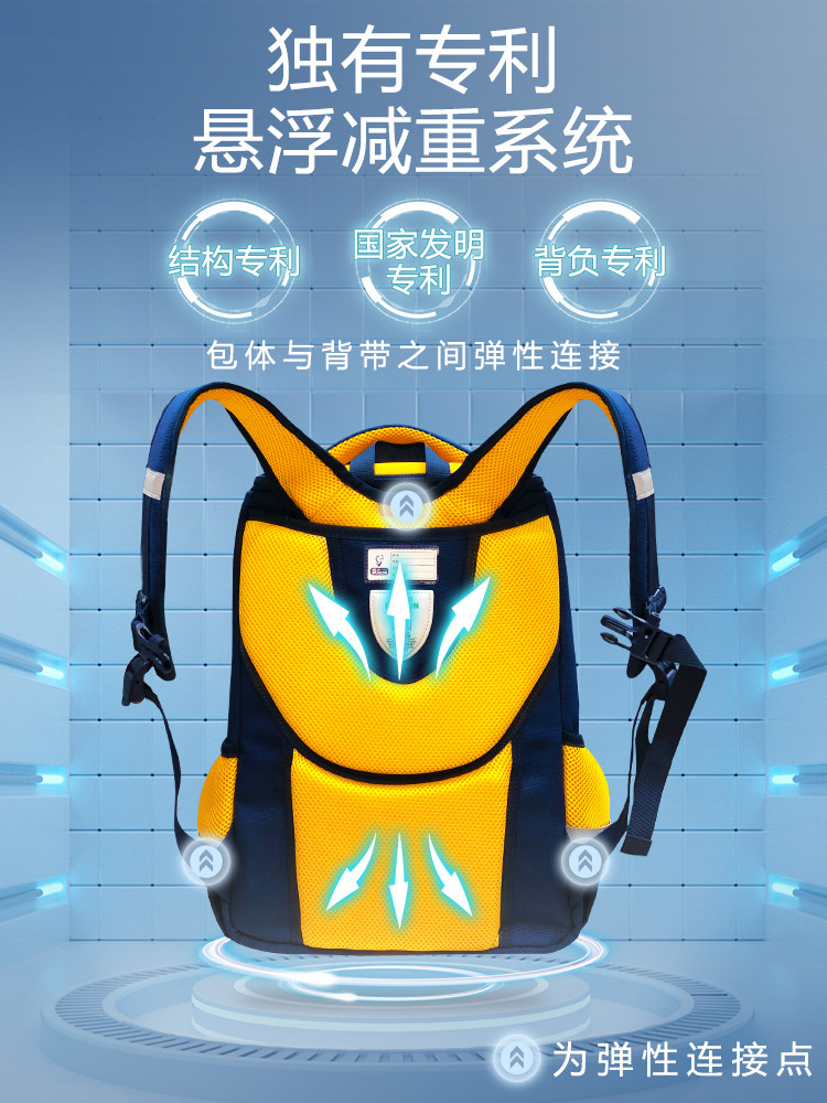 SCHOOL BAG BOYS PRIMARY SCHOOL STUDENTS CHILDRENS BACKPACKS 2024 NEW MODELS 1 2 3 TO 6 GRADES LOAD REDUCTION SPINE PROTECTION ULTRALIGHT BACKPACK