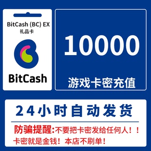 充值卡 10000点 礼品券 自动发卡 BitCash