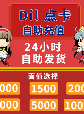 Dil点数 自动发卡 1000 2000 3000 5000 10000点 卡密充值