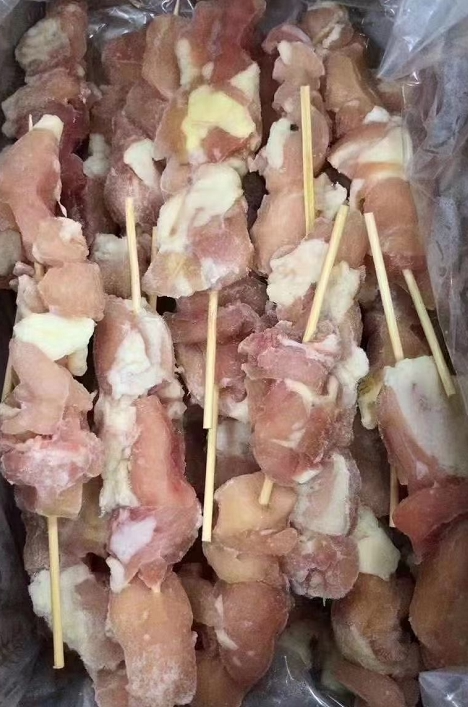 烧烤食材 鸡腿肉串(生制品) 40g/串*5串 鸡肉串日式烤肉串