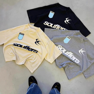 2025西班牙街头潮品牌印刷男女冲浪度假休闲t恤时尚品牌Souffers