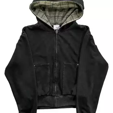 American-Style Autumn Y2K Personalized Zip-Up Cardigan Casual Fashion Pocket New Cross-Border Sweatshirt and Sweatpants Loose Fit Unisex