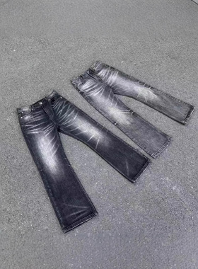 UNZEOT新款vintage 黑牛牛仔裤搭配cleanfit长裤风格
