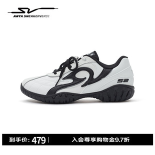 安踏SV Thorn 荆棘丨潮流赛车鞋女休闲黑白百搭运动鞋112618811V