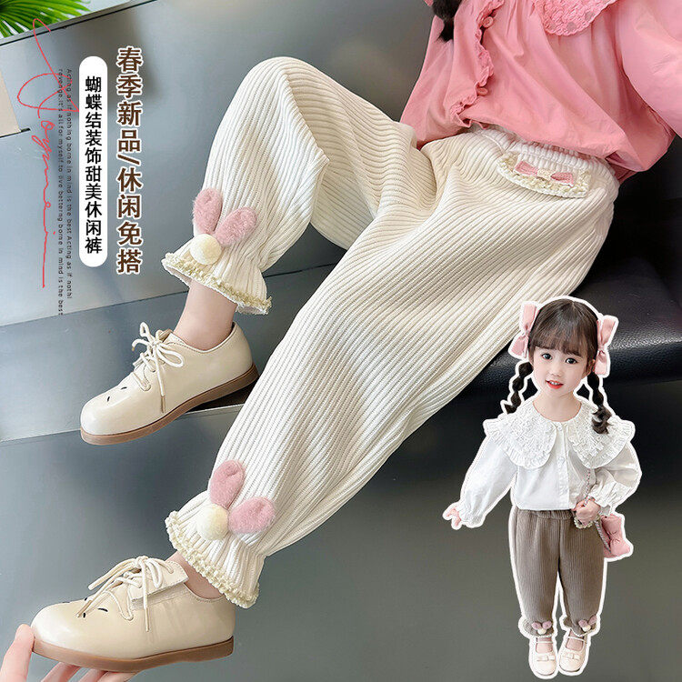 夏季新款2025小童宝宝春款运动裤儿童夏装女孩