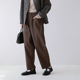 十月雪 新文艺百搭宽松显瘦休闲长裤 日系加厚棉直筒长裤 女秋冬季