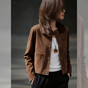 小香风棕色短外套女2026新款今年流行爆款高级感气质小个子上衣冬
