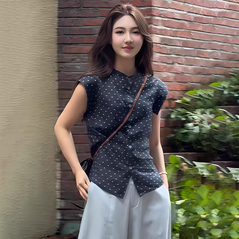 【赠送运费险】波点飞飞袖衬衫女