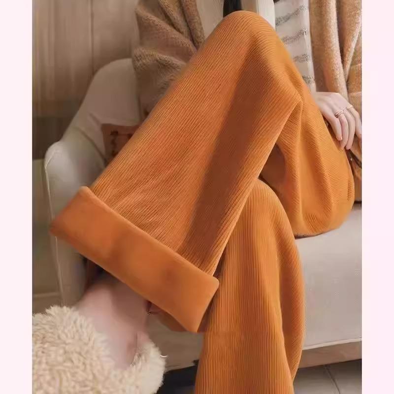 爆款加绒加厚冬季痞雅糯米裤