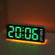 2025新款 LED数字时钟氛围灯日期台钟多功能数字闹钟家用桌面时钟