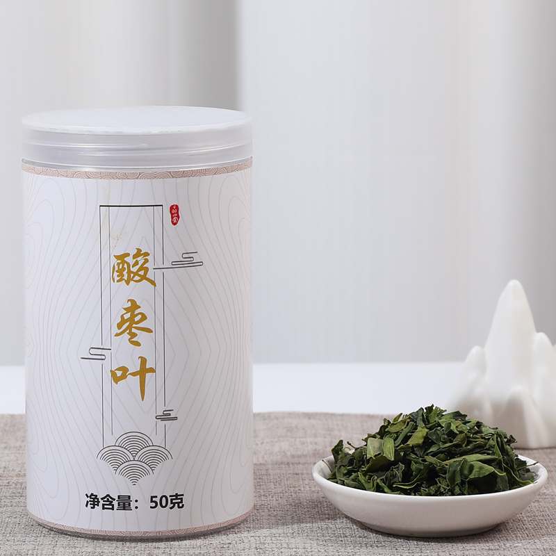 野生酸枣叶茶罐装正宗酸枣叶茶山枣叶茶酸枣仁茶野酸枣叶芽250克 传统滋补营养品 养生茶 原图主图