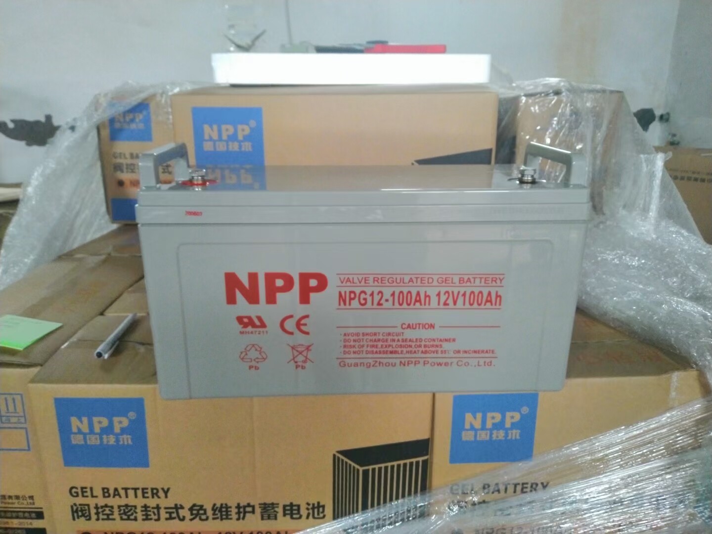 npp耐普蓄电池12v100ah铅酸免维护太阳能胶体电瓶ups直流屏后备