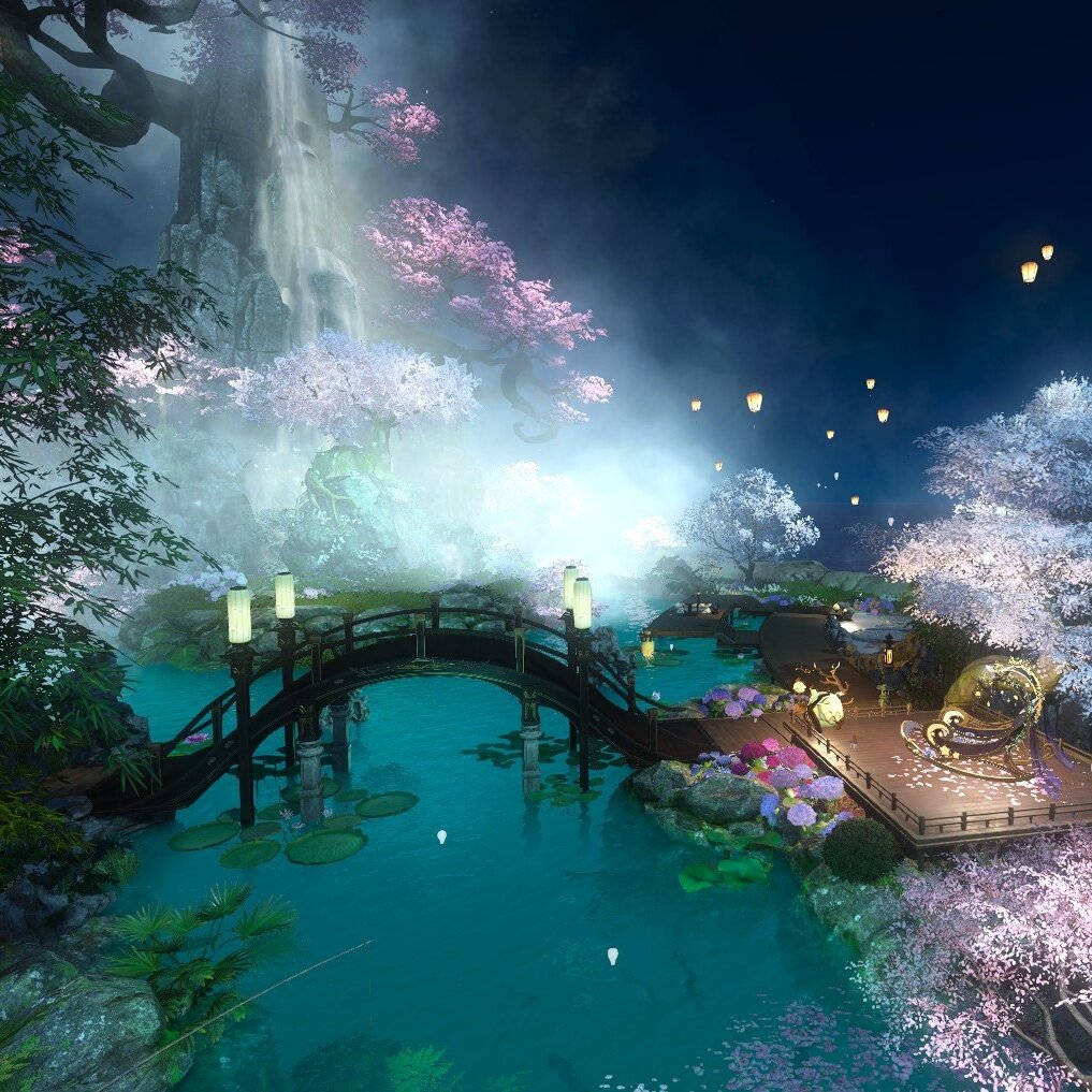 逆水寒端游庄园设计代做山水仙境游戏美术设计
