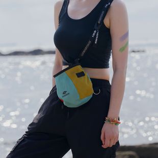 攀岩抱石粉袋腰挂防滑镁粉袋耐磨防刮轻量防泼 宠物训练零食袋