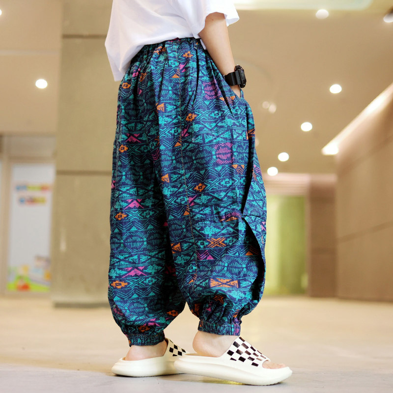 男童夏季薄款炸街时髦裤子