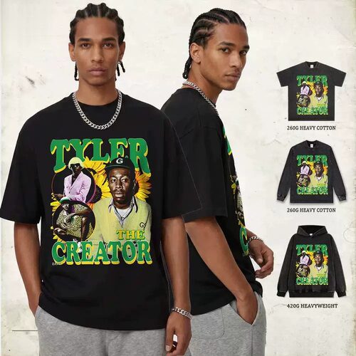 TYLER THE CREATOR印花短袖T恤圆领卫衣连帽卫衣260G/420G重