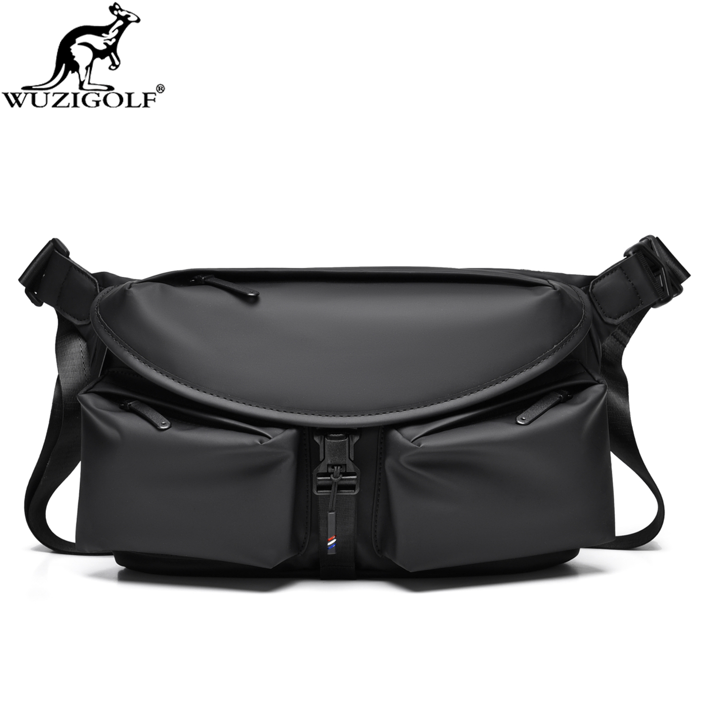 彬澳袋鼠男士防水运动胸包