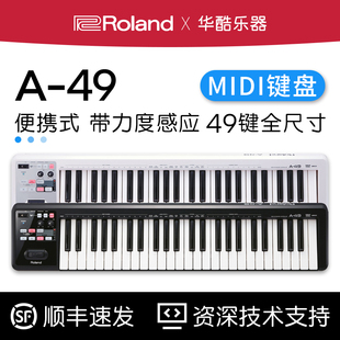 Roland/罗兰A49键专业音乐编曲MIDI键盘控制器便携式带力度感应