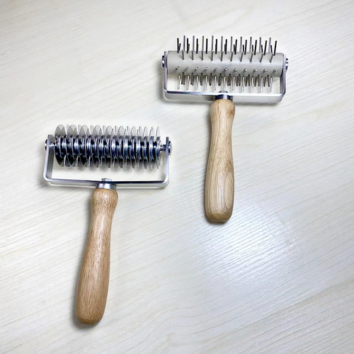 烘焙工具轮刀加厚款拉网打孔器