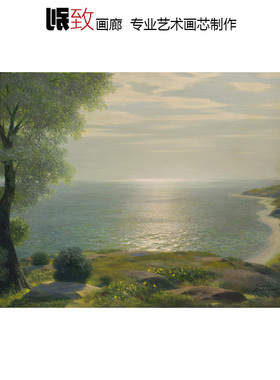 海滨夏日清晨 Feodor Zakharov欧式风景油画客厅玄关餐厅装饰画芯
