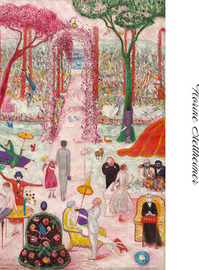 乡村的周日下午 Florine Stettheimer美国现代风景油画 装饰画芯