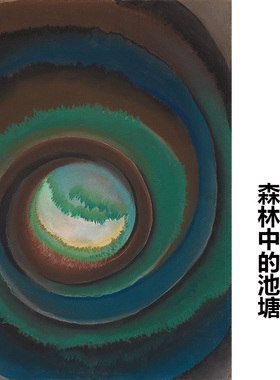 森林中的池塘美国抽象装饰画