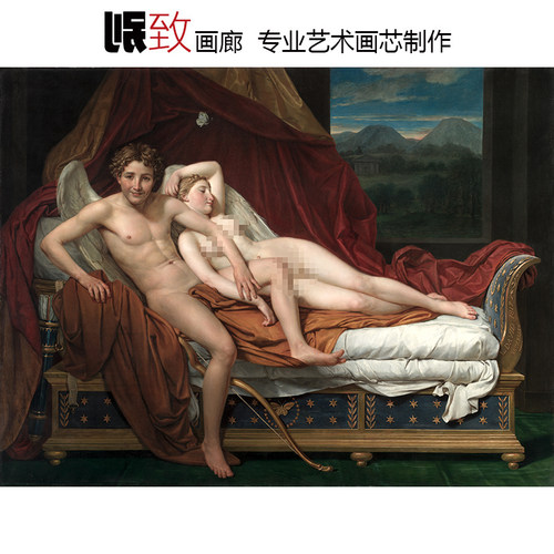 法国新古典主义人物油画装饰画