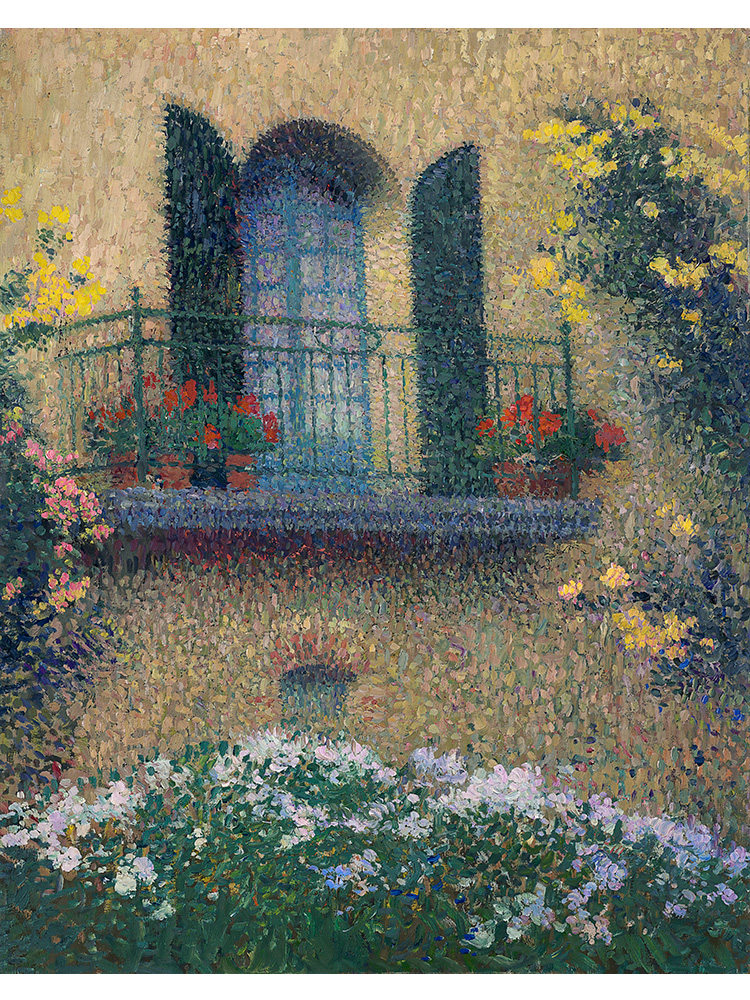 阳台 henri martin法国印象派风景油画 客厅玄关卧室走廊装饰画芯