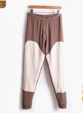 凯撒caser男士加厚保暖裤暖姜绒羊绒贴片护膝打底裤秋裤AJ53-2063