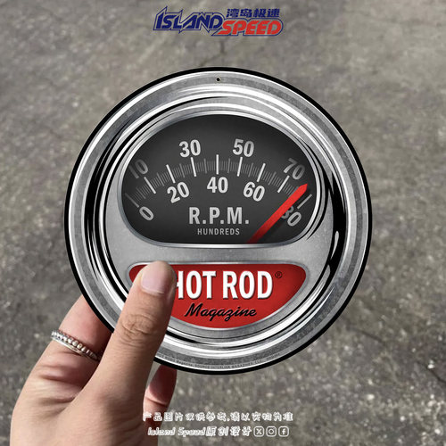 复古汽车 RPM 仪表盘汽车贴纸老爷车风格汽车油箱盖改装贴纸