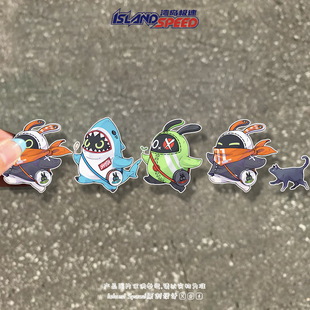 绝区零动漫角色邦布汽车贴纸划痕遮挡防水电动摩托车身装 饰贴花