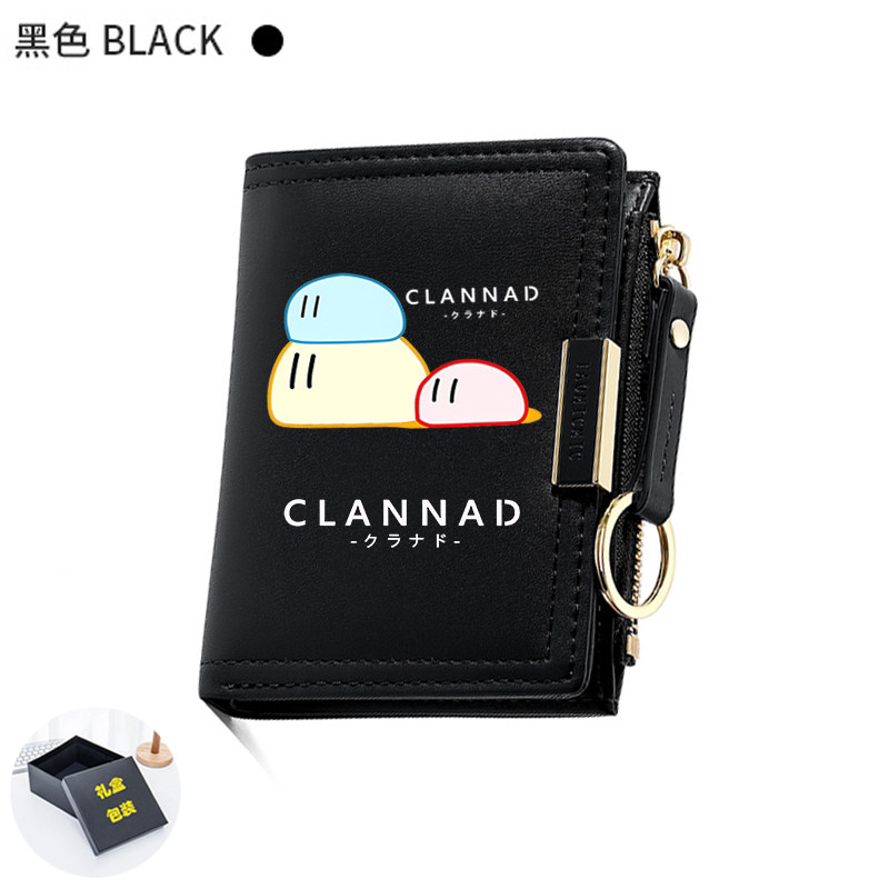 CLANNAD 团子大家族 动漫 周边 古河渚 日系 卡通 二次元短款钱包