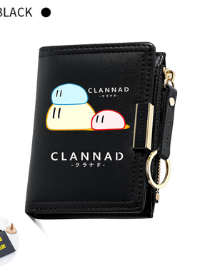 CLANNAD 团子大家族 动漫 周边 古河渚 日系 卡通 二次元短款钱包