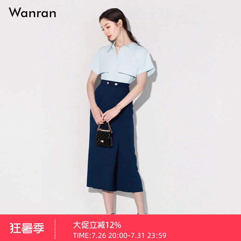 宽松浅灰绿荷叶边2025夏季新款