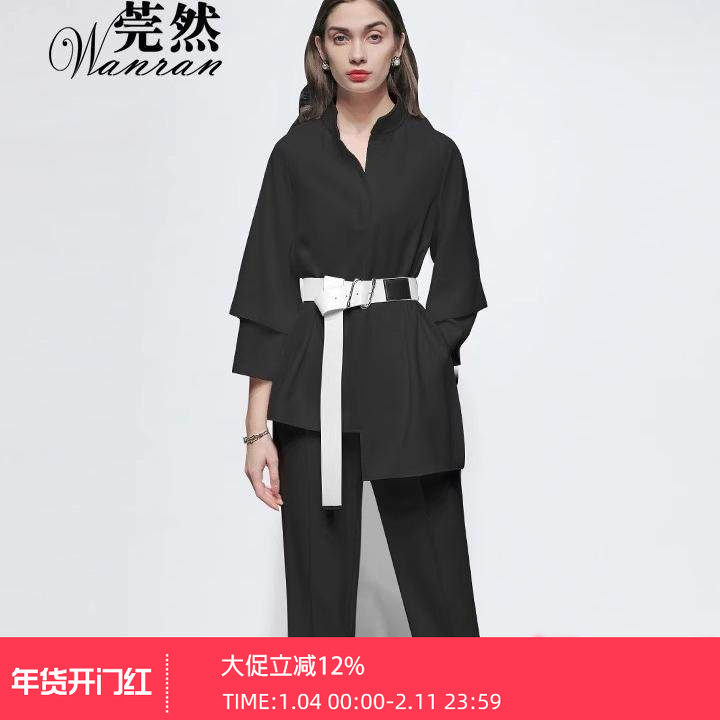 2026春新款时尚套装裤两件套女秋西装工装潮衬衫外套裤女神范气质,女装/女士精品,时尚套装,淘宝优惠券,粉丝福利购,淘宝优惠卷