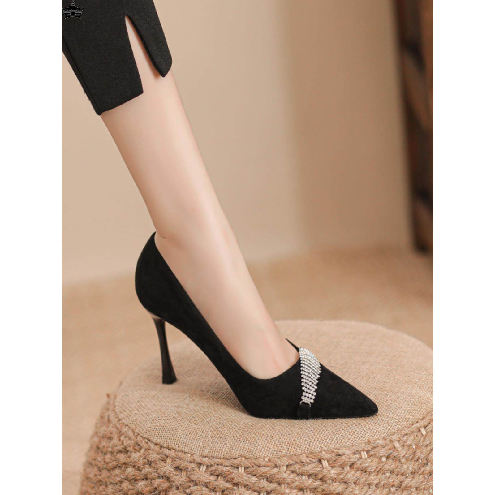 舒适通勤职场高跟鞋女细跟脚胖脚宽合适的加大码女鞋41一43码单鞋