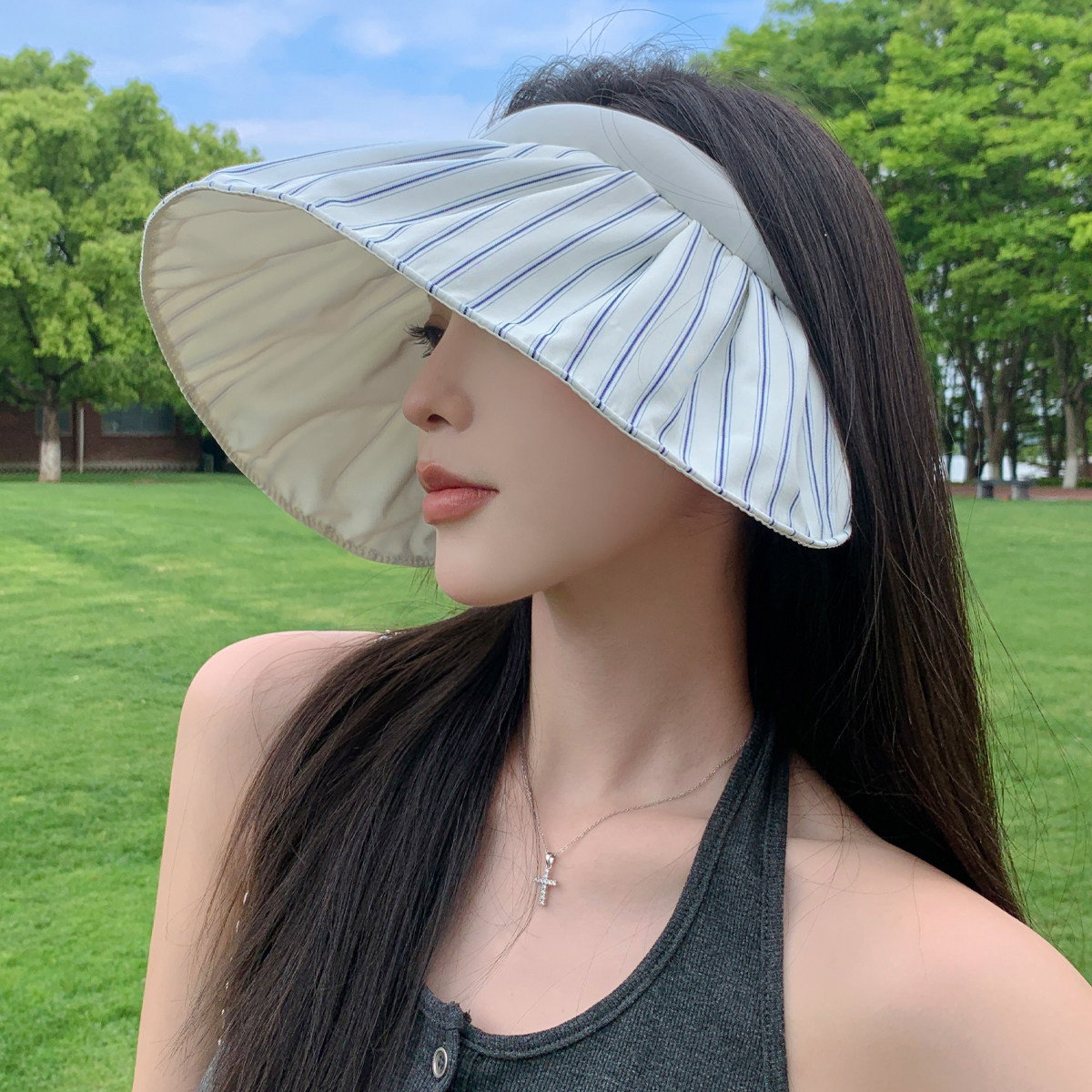 2025新款韩版小众发箍空顶帽子女