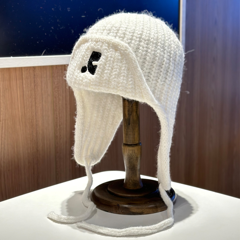 2025新款秋冬保暖护耳针织帽
