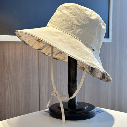 可折叠双面戴蝴蝶结渔夫帽