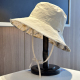 可折叠双面戴蝴蝶结渔夫帽子女春夏季 防晒大檐遮阳帽显脸小户外帽