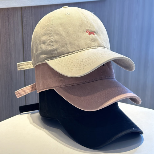本命年小马刺绣可爱棒球帽