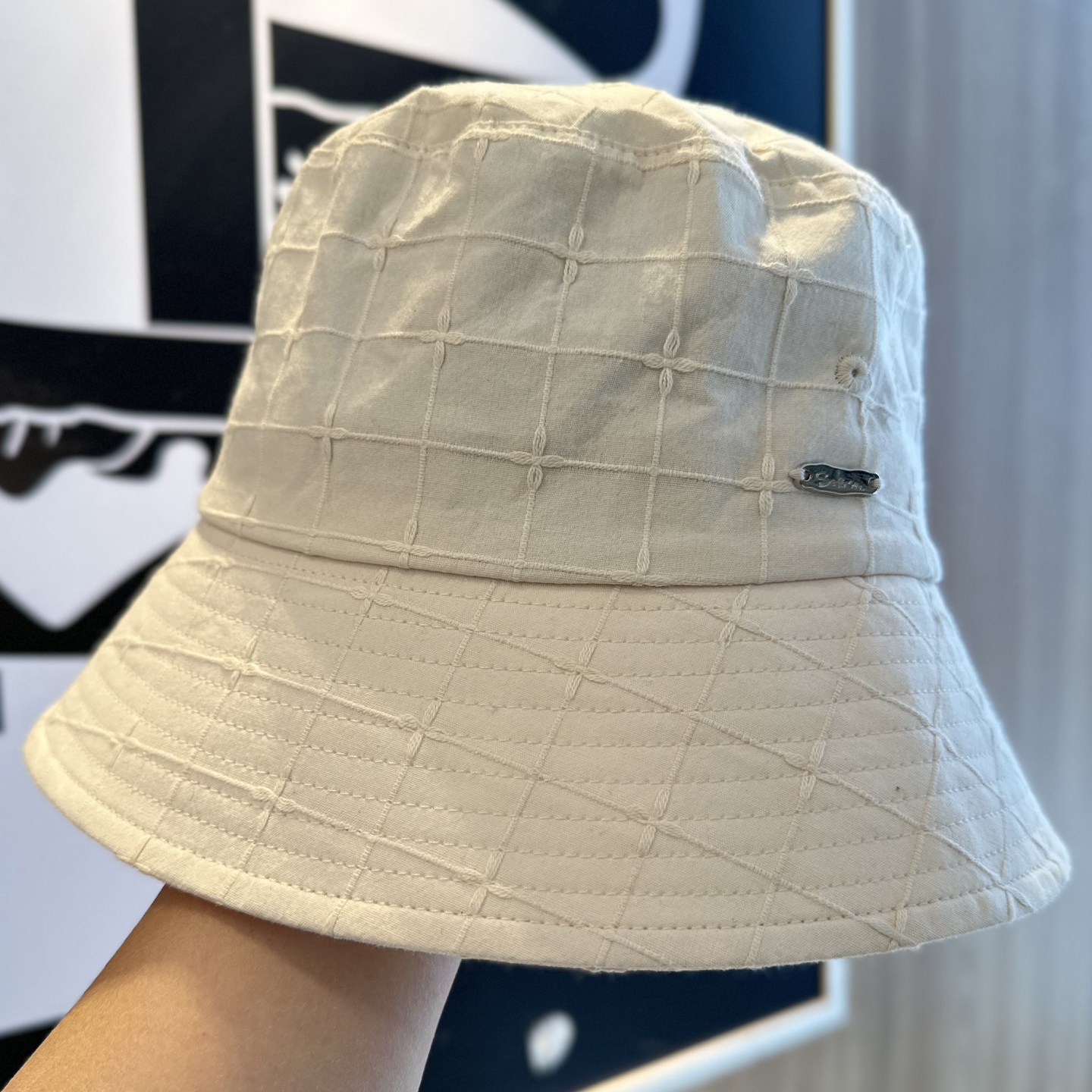 2026新款时尚方格纹渔夫帽子女春夏季遮阳防晒百搭小众纹理盆帽,服饰配件/皮带/帽子/围巾,帽子,淘宝优惠券,粉丝福利购,淘宝优惠卷