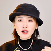 复古赫本风纯色卷边小礼帽子女秋冬定型帽气质优雅帽圆顶贝雷帽