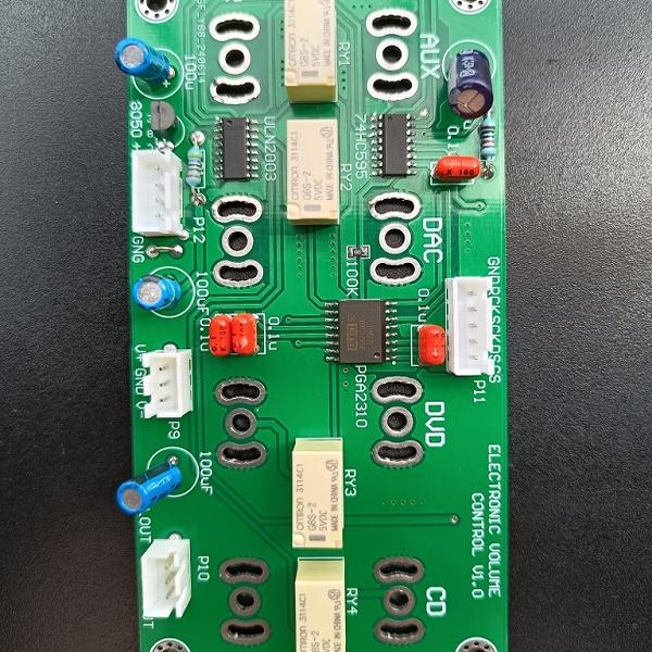 PGA2310数字音量控制器遥控音量开关机控制支持4组音源切换