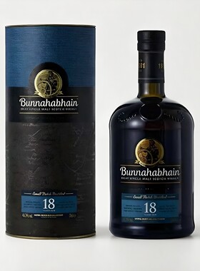 正品行货 布纳哈本18年单一麦芽苏格兰威士忌Bunnahabhain700ml